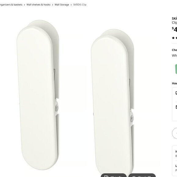 Ikea SKÅDIS Pegboard $100 bundle with FREE Items and extra accessories - Picture 5 of 11